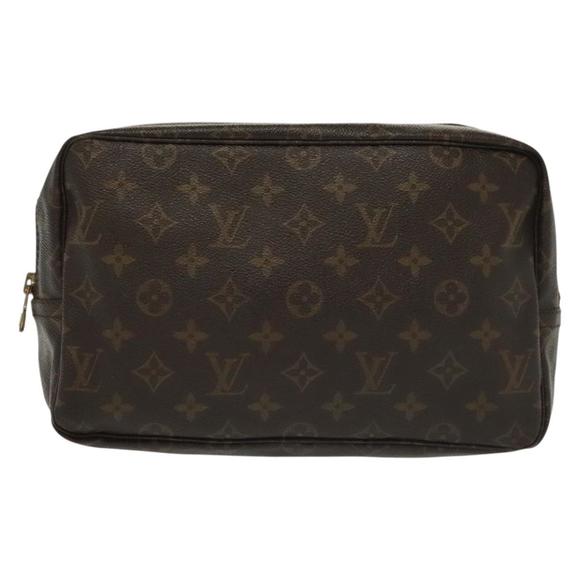 Louis Vuitton Trousse Toilette 28 Brown Canvas clutch - Picture 1 of 10